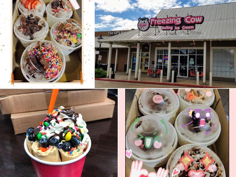 Freezing Cow Rolling Ice Cream