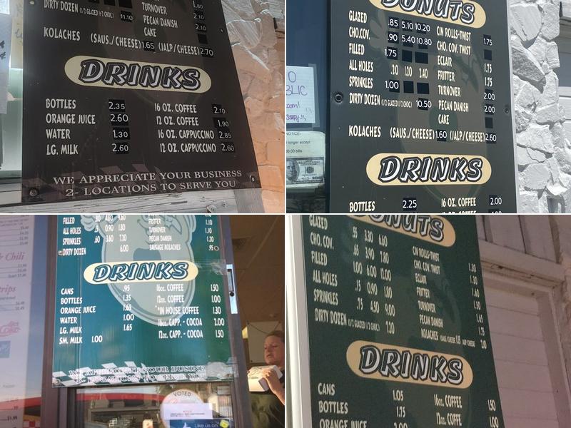 Haskell Donuts Menu