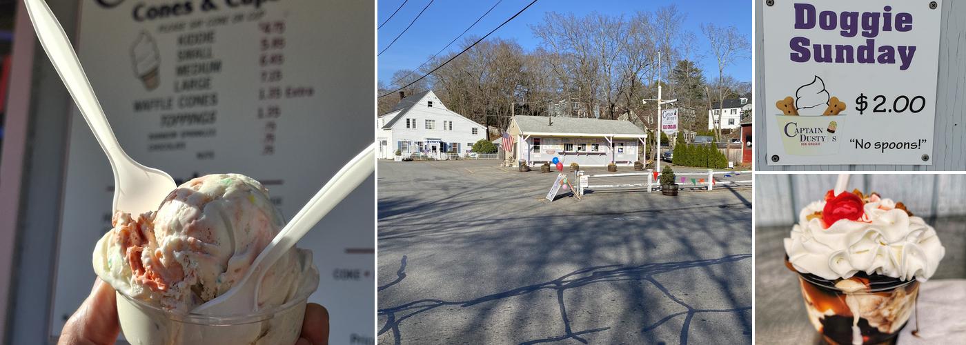 Captain Dusty's Ice Cream Menu