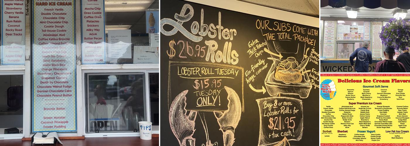 Long Beach Dairy Maid Menu