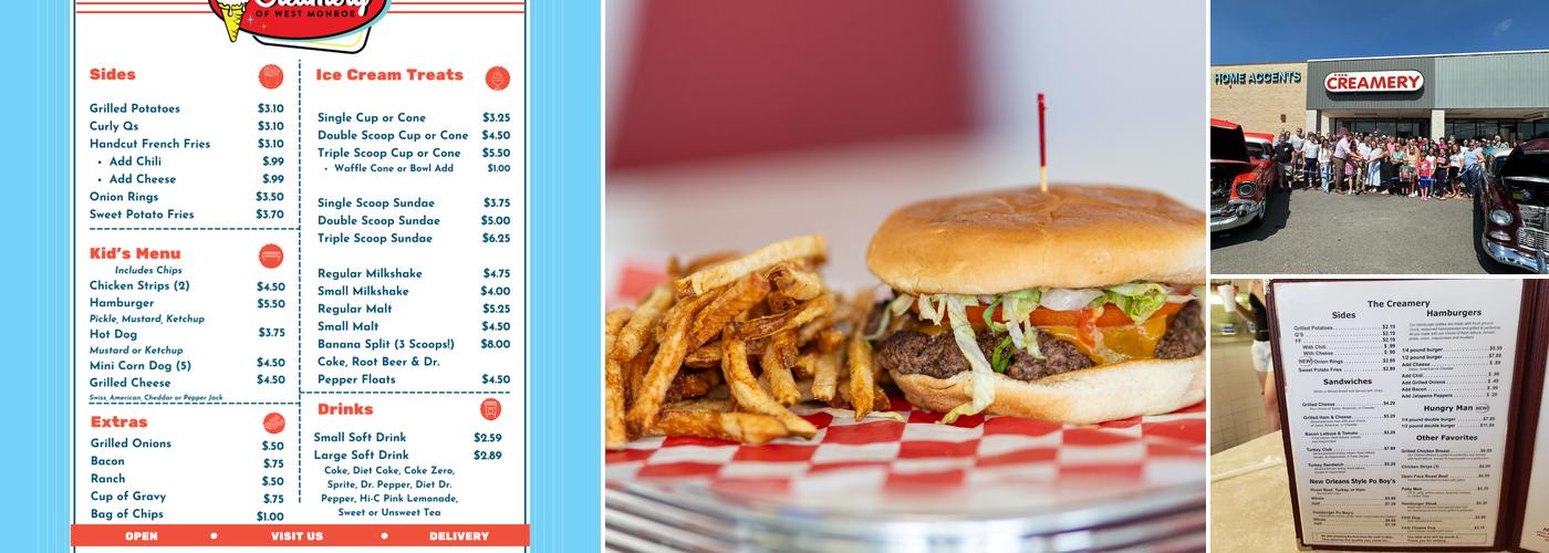 Creamery Menu