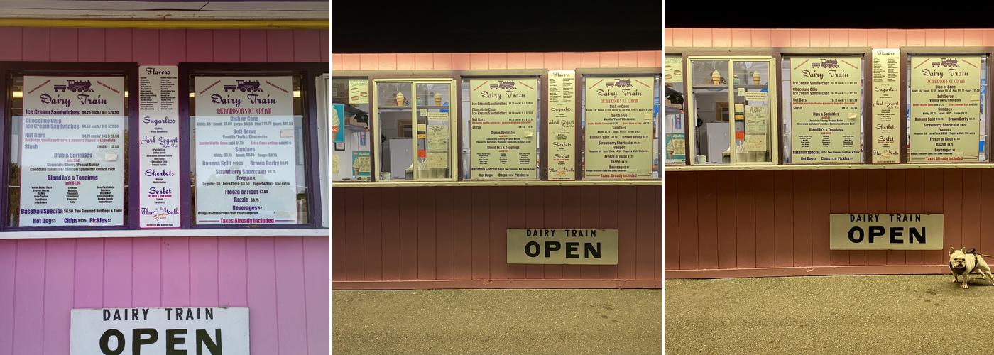 Dairy Train Menu