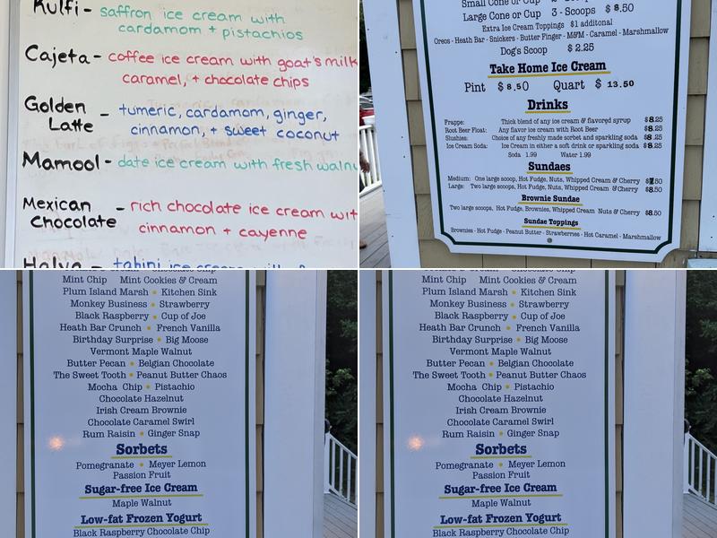 OLDE TOWN ICE CREAM Menu