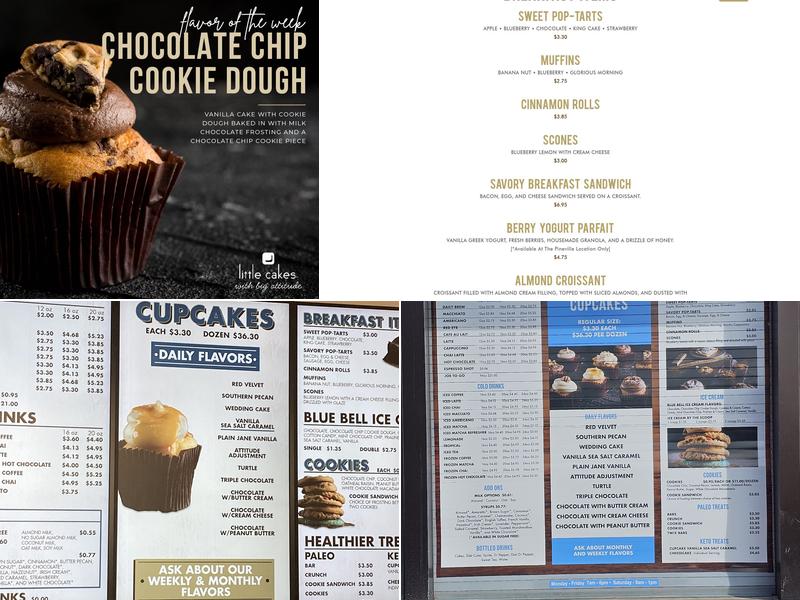 Little Cakes With Big Attitude Menu