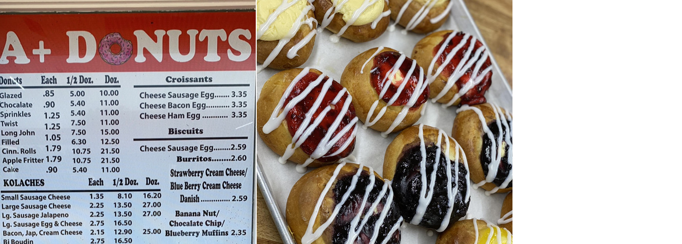 A+ Donuts Menu