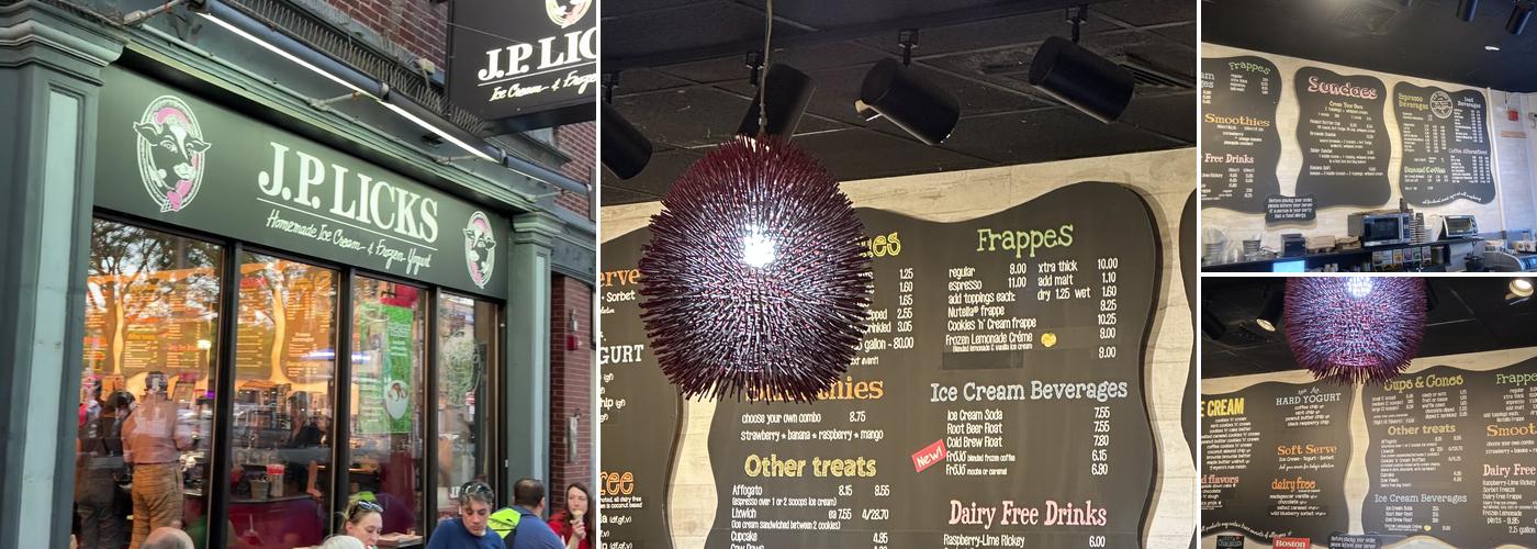 J.P. Licks Menu