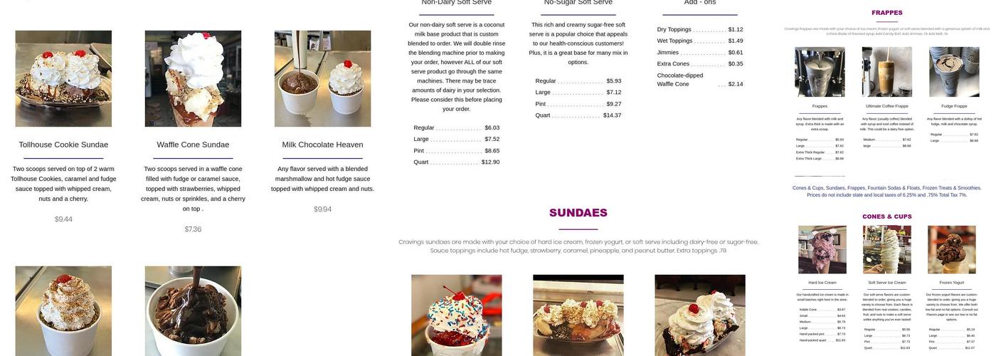Cravings Menu