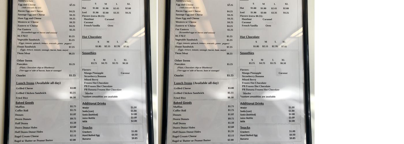 Donut Kitchen Menu