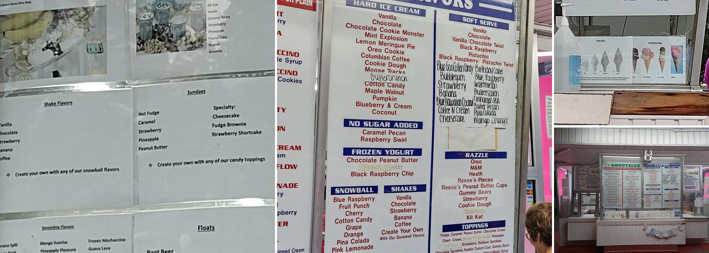 Mr. Cone Menu