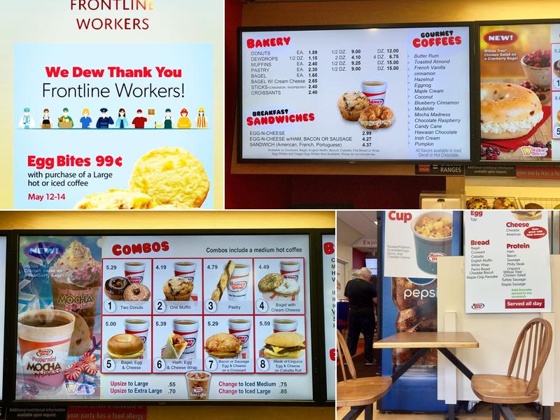 Honey Dew Donuts Menu