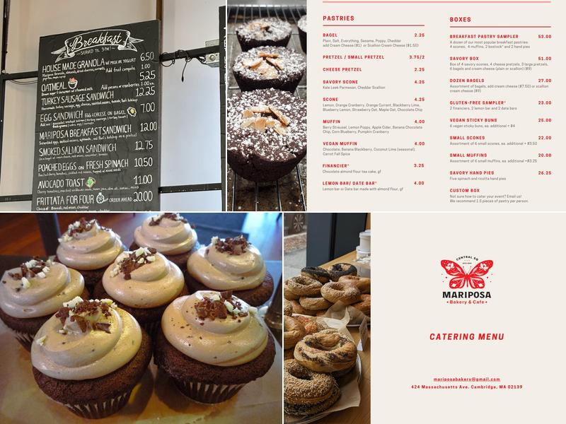 Mariposa Bakery Menu