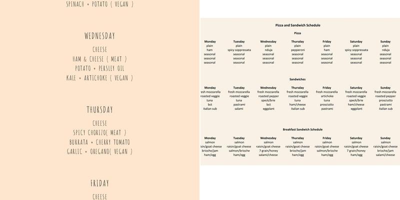 Iggy’s Bread Menu