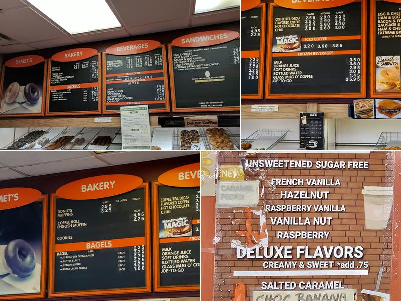 Demet's Donuts Menu