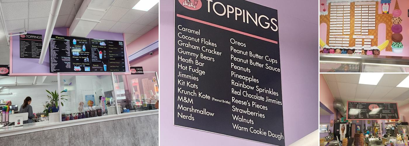 Twist & Shake Menu