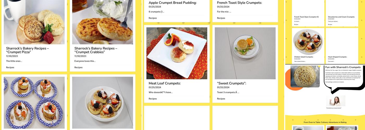 Sharrock's English Bakery Menu