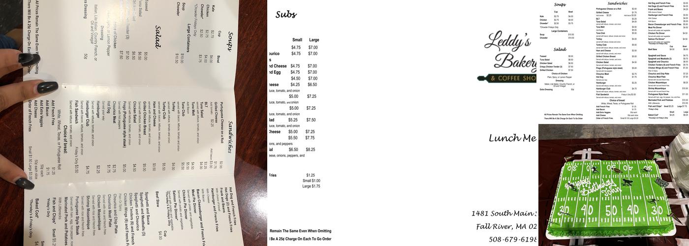 Leddy's Menu