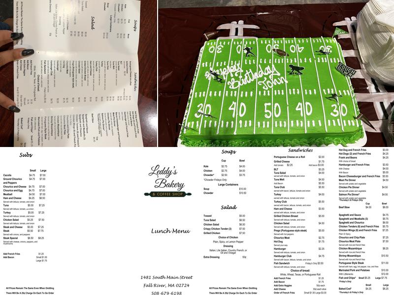 Leddy's Menu