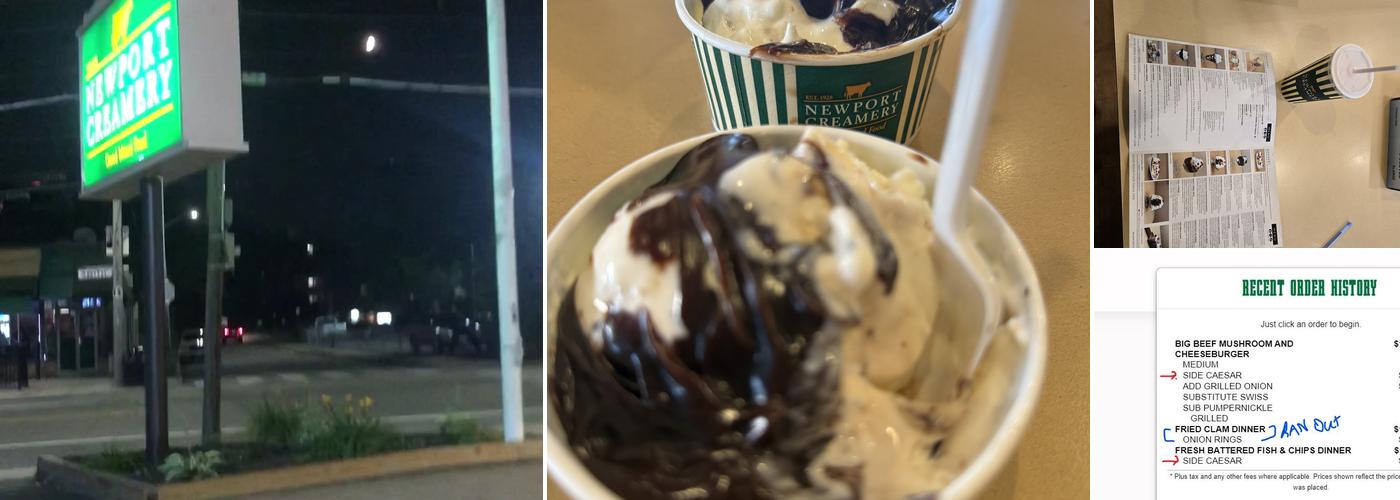 Newport Creamery Menu