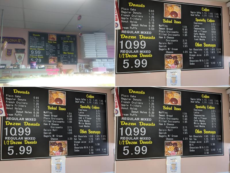 Donut-De-Lite Menu