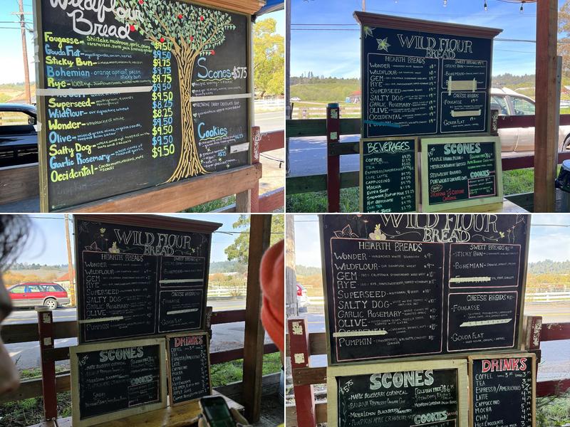 Wild Flour Bread Menu