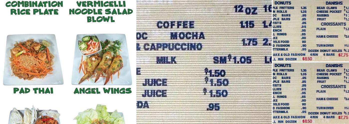Tan's Donut Menu