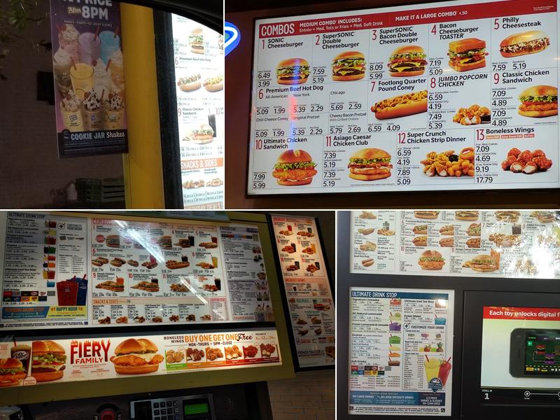 Sonic Drive-In Menu