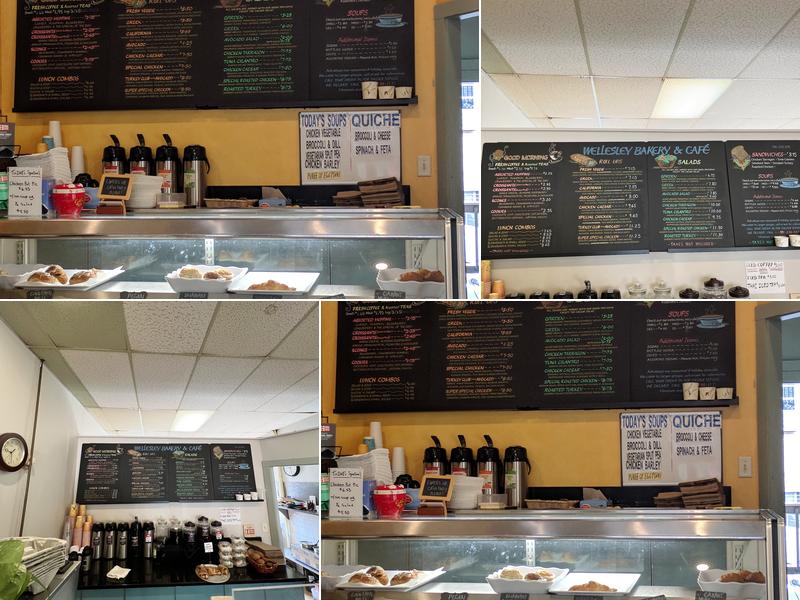 Wellesley Bakery Menu