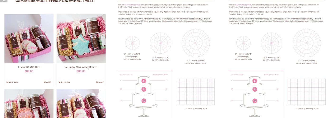 Kara's Cupcakes Napa Menu