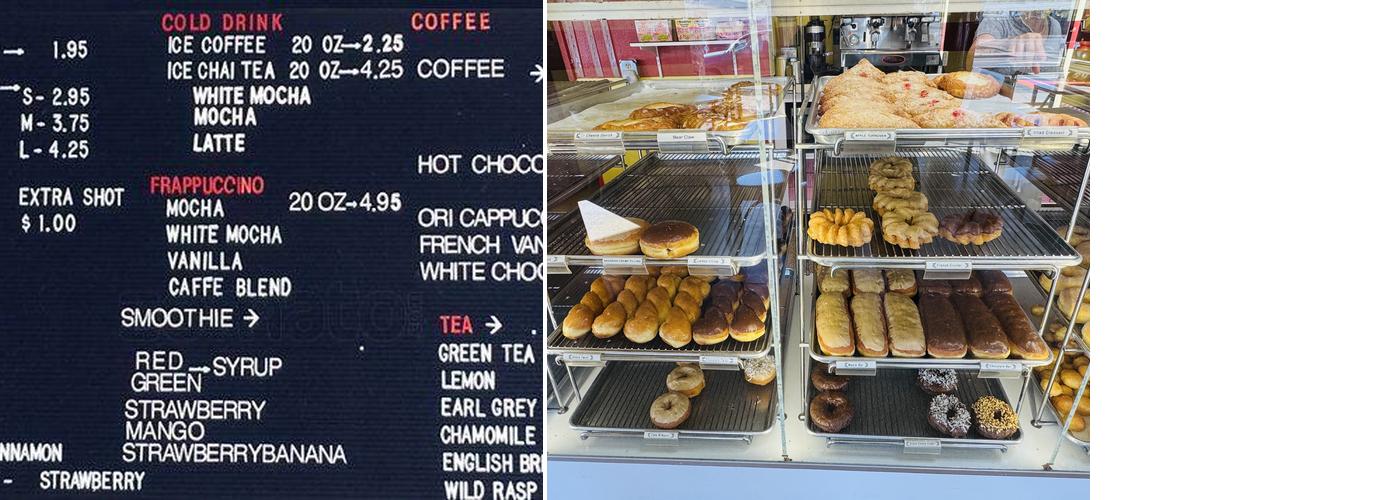 Danish & Donuts Menu