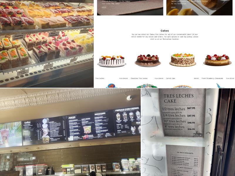 MexicanTown Bakery Menu