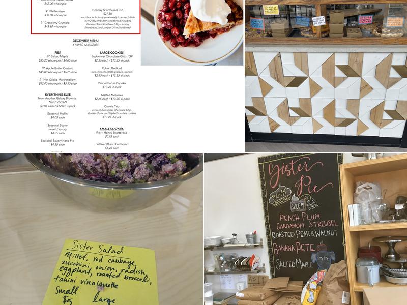 Sister Pie Menu