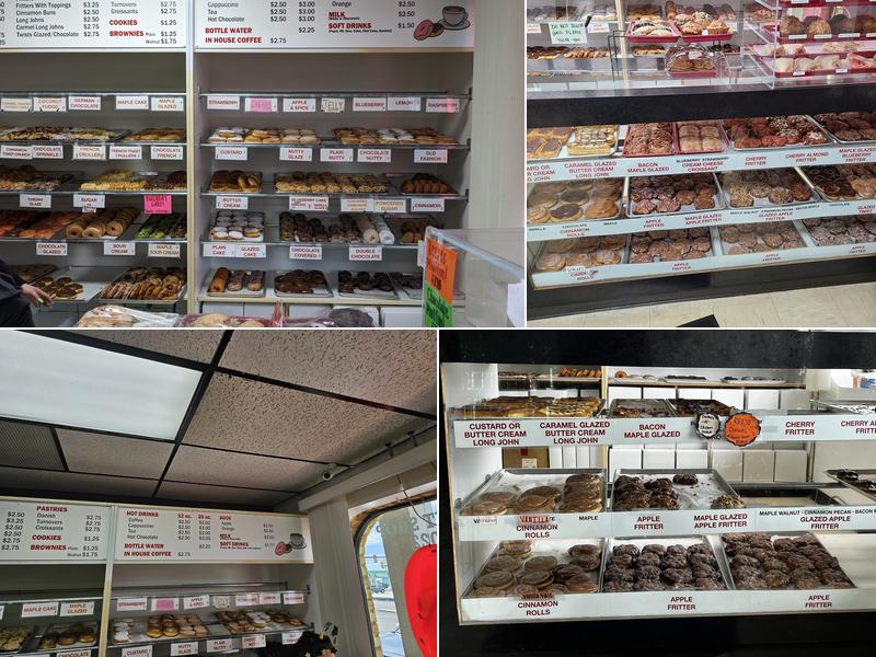 Apple Fritter Donut Shop Menu