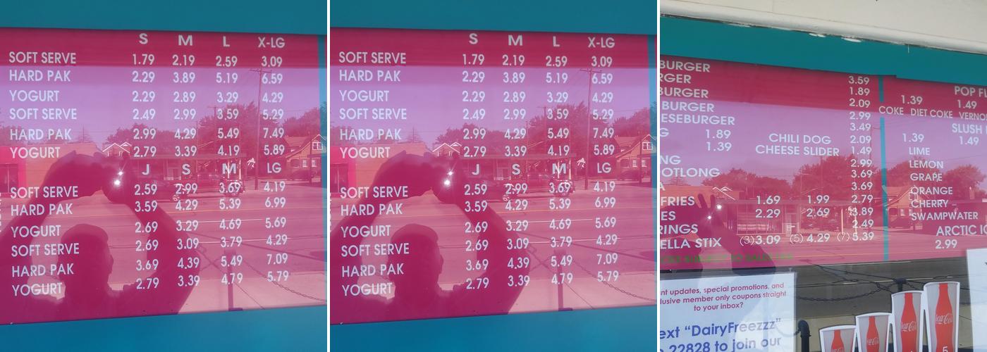 Honee-Bee Donuts Menu