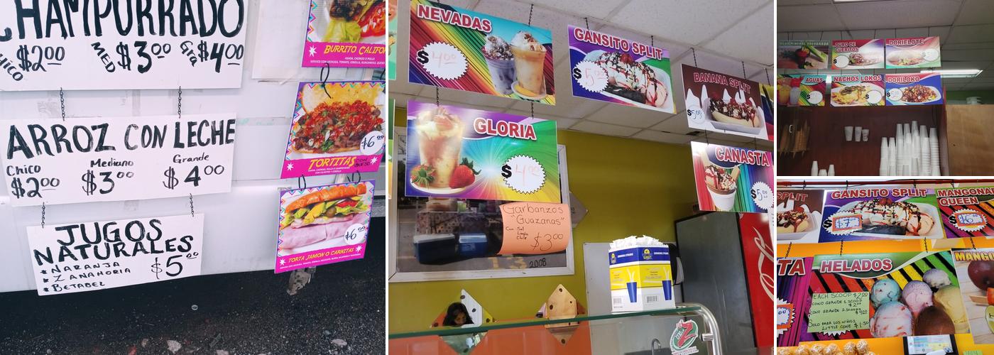 MANGONADAS DEL BARRIO Menu