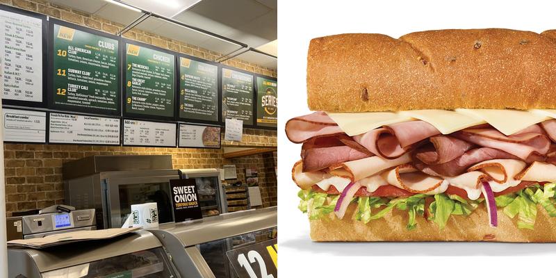 Subway Menu