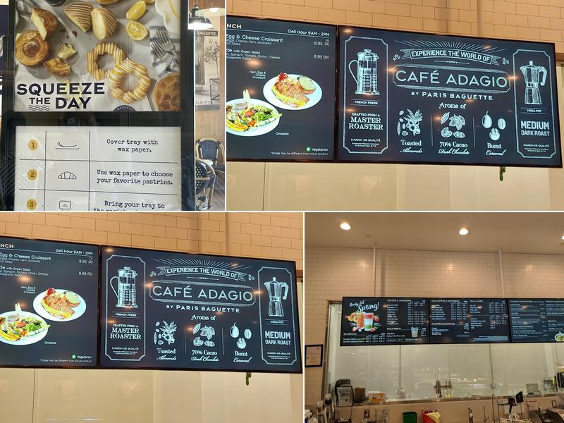 Paris Baguette Menu