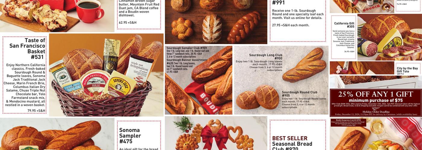 Boudin Bakery Cafe Menu