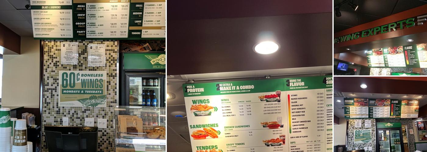 Wingstop Menu