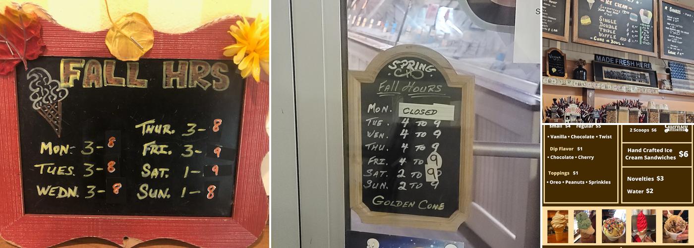 Golden Cone Frozen Custard & Ice Cream - Royal Oak Menu