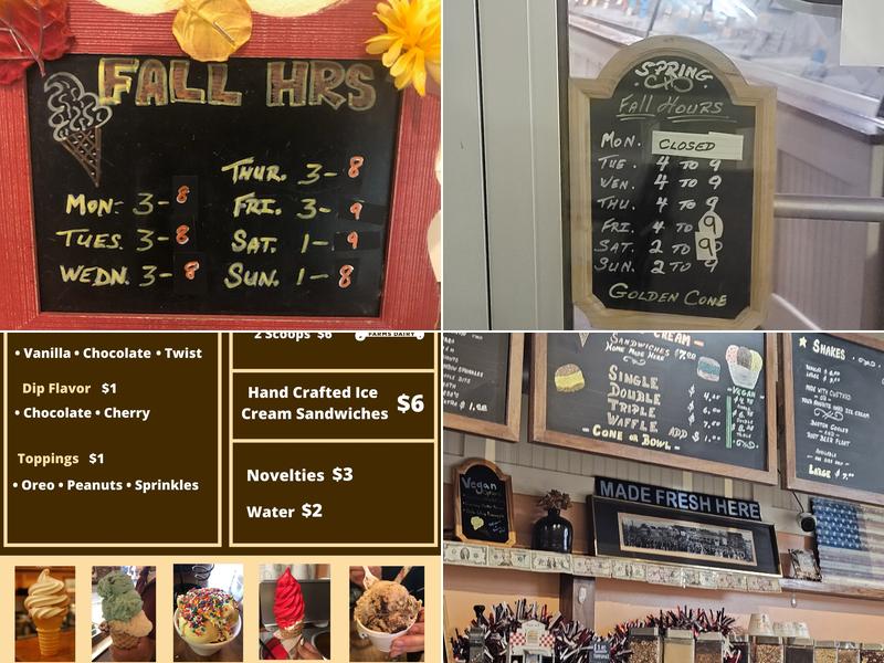 Golden Cone Frozen Custard & Ice Cream - Royal Oak Menu