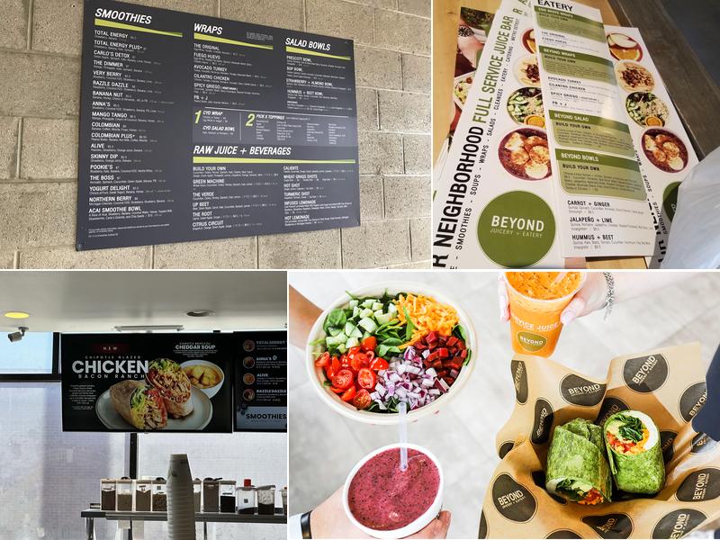 Beyond Juicery + Eatery Menu