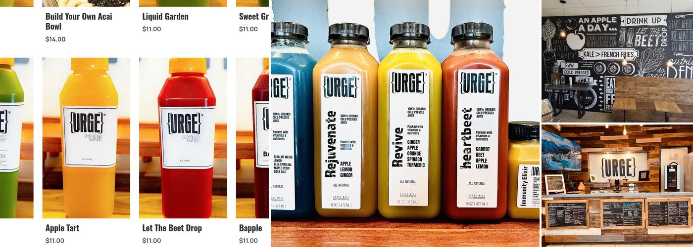 URGE JUICE and KITCHEN Menu