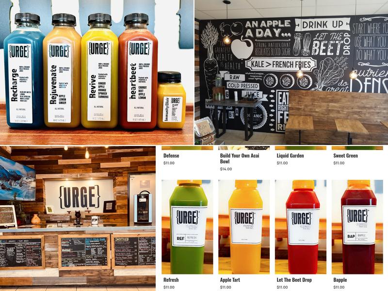 URGE JUICE and KITCHEN Menu