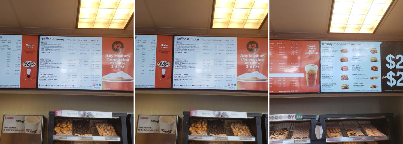 Dunkin' Menu