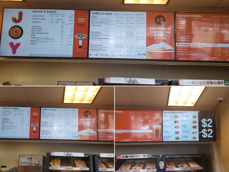Dunkin' Menu