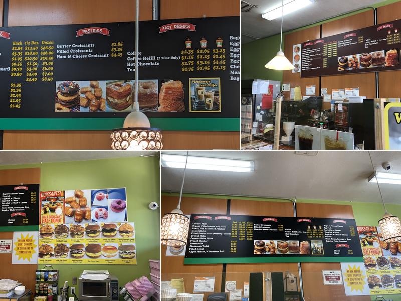 Happy Donuts Menu