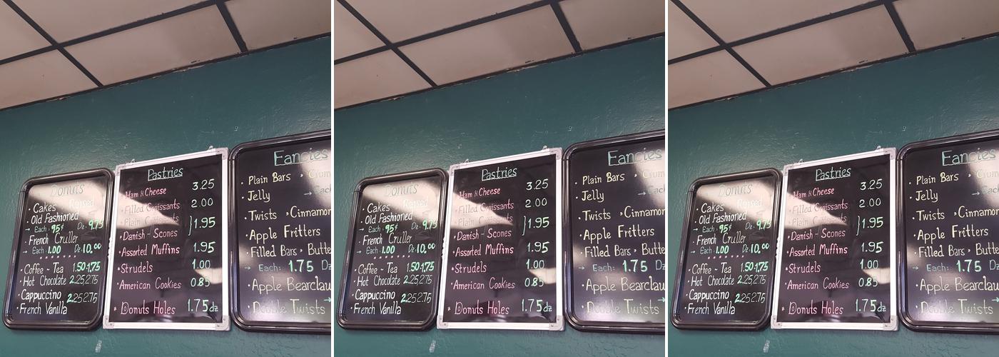 Golden Bell Donuts Menu