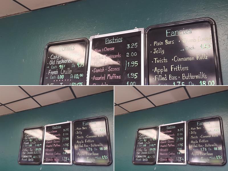 Golden Bell Donuts Menu