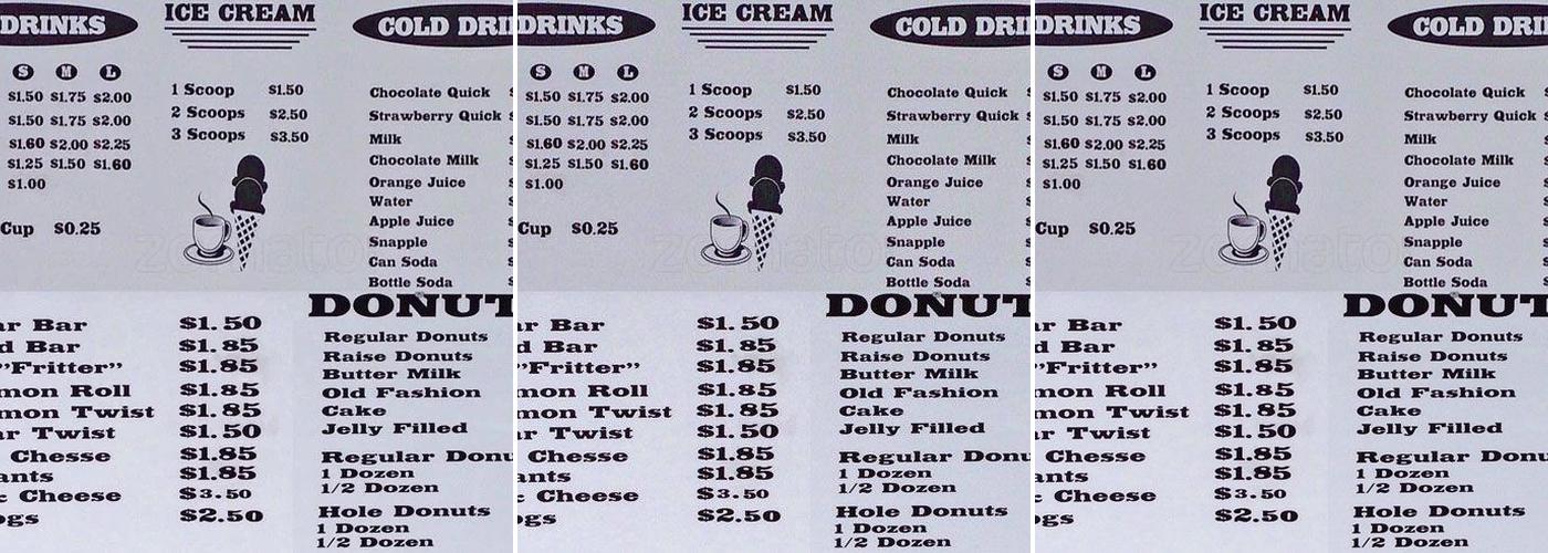 Hometown Donuts Menu