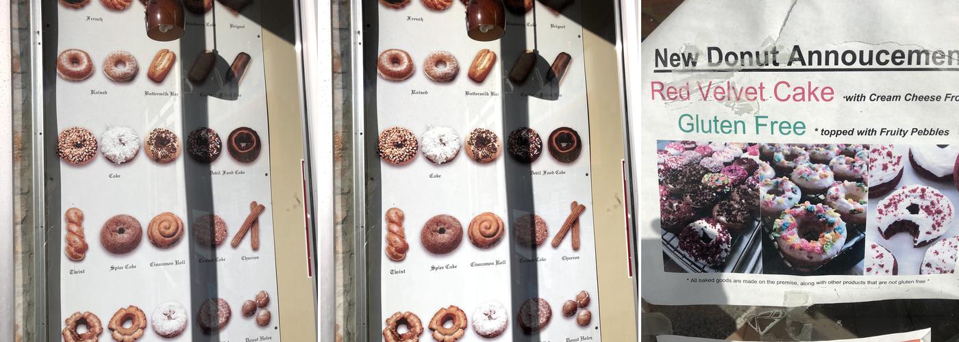 Colonial Donuts Menu